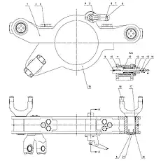 FORK ASSEMBLY - Блок «SWING ARM ASSEMBLY 22C1557_000_00»  (номер на схеме: 18)