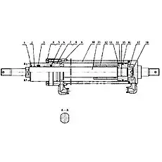 U-RING - Блок «Цилиндр сдвига стороны лезвия 10C1875000»  (номер на схеме: 3)
