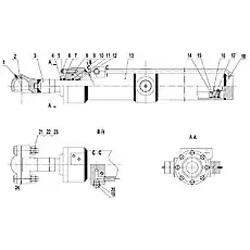 SCREW M10Х45 - Блок «Цилиндр качения лезвия»  (номер на схеме: 4)