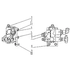 MOUNTING PLATE - Блок «Заряжающий клапан в сборе 45C0118000»  (номер на схеме: 8)