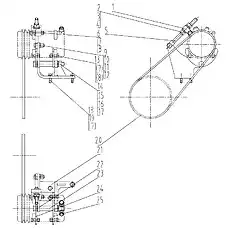 BOLT - Блок «Кронштейн компрессора 46C1231001»  (номер на схеме: 18)