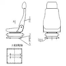 SEAT - Блок «Сиденье 46E0021001»  (номер на схеме: 7)