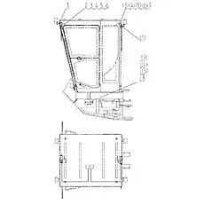 FRONT WIPER AS - Блок «Система стеклоочистителя 46C4715000»  (номер на схеме: 2)