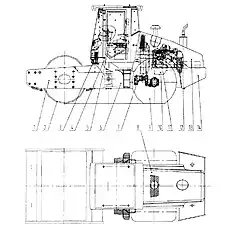 Система двигателя - Блок «Каток CLG612H в сборе»  (номер на схеме: 11)