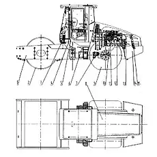 Система двигателя - Блок «32Z0001 Каток CLG614H в сборе»  (номер на схеме: 10)