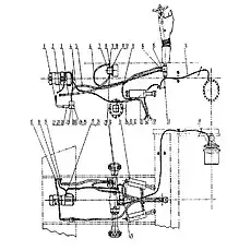Соединитель - Блок «05Y0027 Рулевое управление и тормозная система»  (номер на схеме: 19)