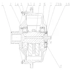 Bolt - Блок «Left Vibratory Housing»  (номер на схеме: 15)