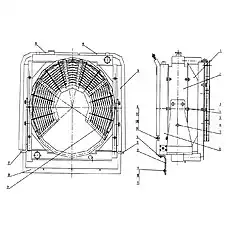 Крышка - Блок «20C0173 Система охлаждения»  (номер на схеме: 1)