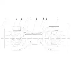 SPLINE HOUSING - Блок «REAR DRIVE SHAFT 51C0076 001»  (номер на схеме: 5)