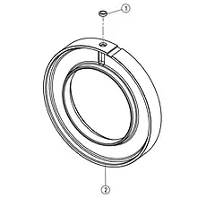 CYLINDER BODY - Блок «1ST SPEED CLUTCH PISTON AS 42C0011_001_00»  (номер на схеме: 2)