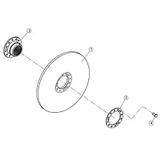 TURBO HUB - Блок «II TURBINE 42C0127_004_00»  (номер на схеме: 3)