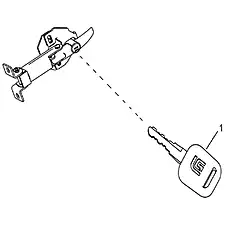 KEY - Блок «LOCK 34C7695_000_00»  (номер на схеме: 1)