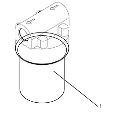 SECONDARY FILTER ELEMENT - Блок «OIL FILTER 53C0549_000_00»  (номер на схеме: 1)