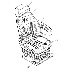 SHOCK ABSORBER - Блок «SEAT 47C2957_000_00»  (номер на схеме: 9)