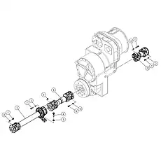 LOCK WASHER 12 - Блок «SUPPORT & DRIVE SHAFT SYSTEM 03Y0131_000_00»  (номер на схеме: 2)