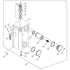 O-RING 40×3.1 - Блок «TANK 21C1115_000_00»  (номер на схеме: 20)
