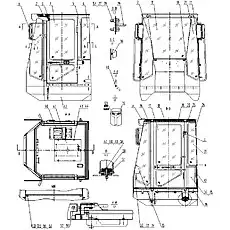 REARVIEW MIRROR CH6350 - Блок «Кабина водителя»  (номер на схеме: 3)