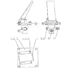MOUNTING PLATE (2) (VER: 001) - Блок «13C0386 000 Тормозной клапан в сборе»  (номер на схеме: 3)