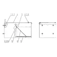 PLATE (VER: 001) - Блок «27C0060 001 Ящик с батареей - Правая сторона»  (номер на схеме: 12)