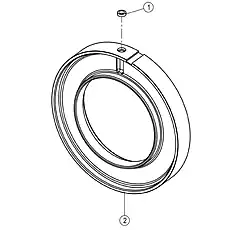 CYLINDER BODY - Блок «1ST SPEED CLUTCH PISTON ASSEMBLY 42C0011_001_00»  (номер на схеме: 2)