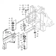 WASHER 20 - Блок «ARTICULATED HITCH 30E0805_007_00»  (номер на схеме: 2)