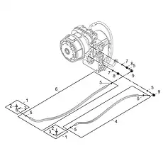 CONNECTOR - Блок «COOLER LINES ASSEMBLY 00C3380_002_00»  (номер на схеме: 1)