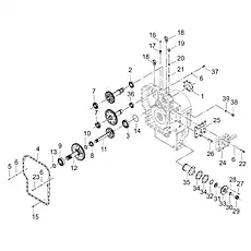 SCREW M10x25-8.8-ZN.D - Блок «GEARBOX 42C0781_001_00»  (номер на схеме: 37)