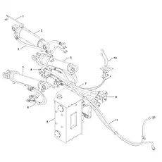 BOOM CYLINDER - Блок «HYDRAULIC SYSTEM 11E0855_002_00»  (номер на схеме: 5)