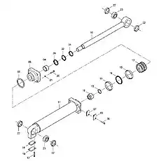 CYLINDER HEAD (VER: 002) - Блок «10C0031 000 Рулевой цилиндр (левая сторона)»  (номер на схеме: 03)