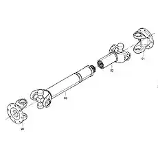 FRONT DRIVE SHAFT GP (VER: 000) - Блок «51C0024 001 Вал среднего привода»  (номер на схеме: 03)