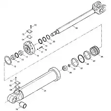 CYLINDER HEAD (VER:000) - Блок «10C1288 003 Цилиндр стрелы»  (номер на схеме: 16)