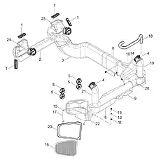 STRAINER - Блок «AIR DUCT AS 46C9342_001_00»  (номер на схеме: 16)