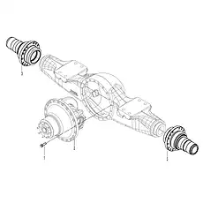 SPINDLE - Блок «AXLE HOUSING & INSERT AS 41C2006_000_00»  (номер на схеме: 3)