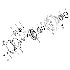 PIN 10x40 - Блок «AXLE HOUSING & INSERT AS 41C2008_000_00»  (номер на схеме: 1)