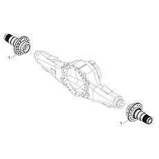AXLE HOUSING & SPINDLE GROUP 24D0282_000_00