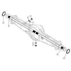 SLOTTED NUT - Блок «AXLE HOUSING AS 34C2982_000_00»  (номер на схеме: 5)