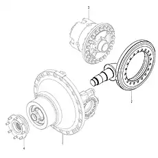 SPIRAL BEVEL GEAR AS - Блок «AXLE INSERT AS 41C1605_000_00»  (номер на схеме: 2)