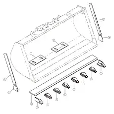 TOOTH - Блок «BUCKET 22D0803_000_00»  (номер на схеме: 5)