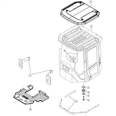 SHOCK ABSORBER - Блок «CAB AS 41Y0195_000_00»  (номер на схеме: 5)