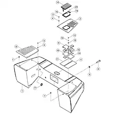 PLATE - Блок «COUNTERWEIGHT GROUP 45Y0068_001_00»  (номер на схеме: 11)