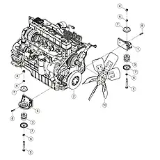 ENGINE FAN - Блок «ENGINE MOUNTING 40C5782_000_00»  (номер на схеме: 10)