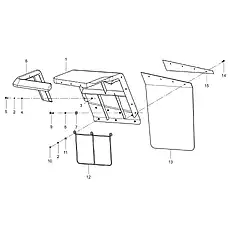 RUBBER PLATE - Блок «FRONT FENDER-RH 48C3112_000_00»  (номер на схеме: 13)