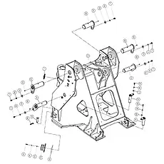 PIN - Блок «FRONT FRAME AS 08Y0386_000_00»  (номер на схеме: 19)