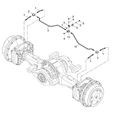 REAR AXLE BRAKE LINES 00C3681_000_00