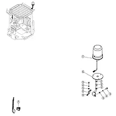 INSERT - Блок «ROTATING BEACON WIRING AS 46C9459_000_00»  (номер на схеме: 8)