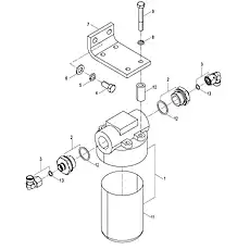 FILTER ELEMENT - Блок «SECONDARY FILTER AS 53C0858_000_00»  (номер на схеме: 11)