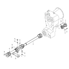 SUPPORT & DRIVE SHAFT 03Y0021_001_00