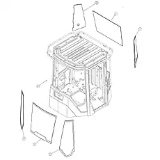 WINDSHIELD - Блок «WINDSHIELD 47C2455_000_00»  (номер на схеме: 6)