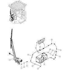 CONNECTOR - Блок «WIPER SYSTEM 46C3632_000_00»  (номер на схеме: 13)