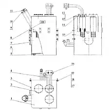 Термометр - Блок «21С0053 Бак гидравлический»  (номер на схеме: 3)